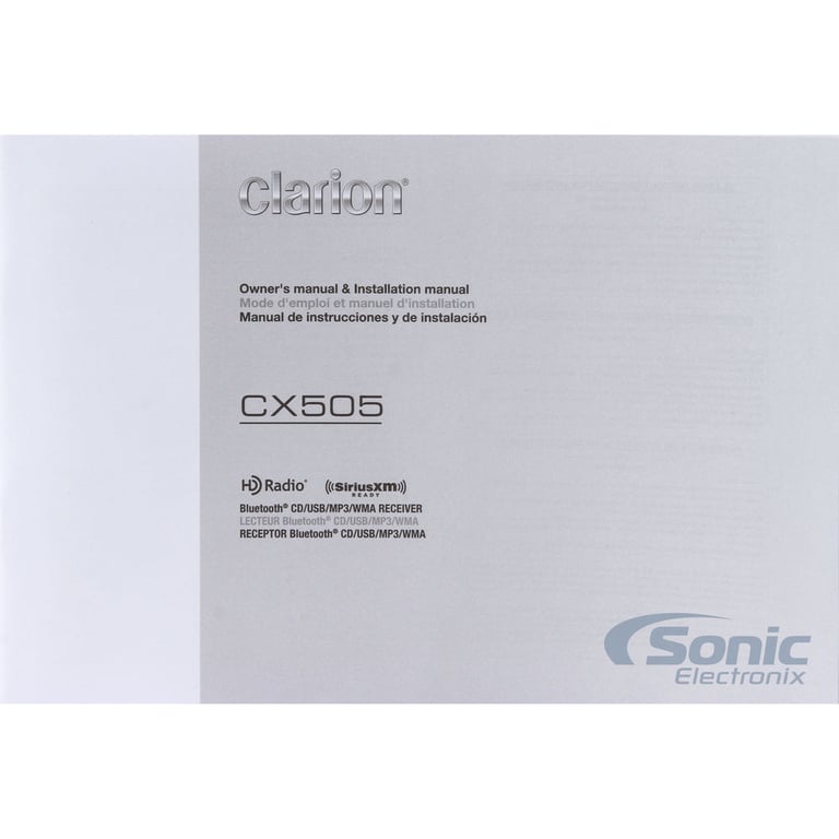 Clarion Car Stereo + NVX Speaker Combo Image 6