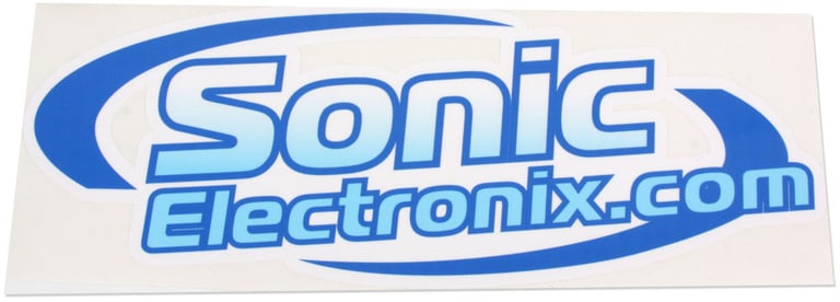 Sonic Electronix Logo Sticker (Blue/Large) Image 1