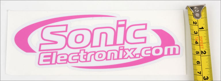 Sonic Electronix Logo Sticker (Pink/Medium) Image 3
