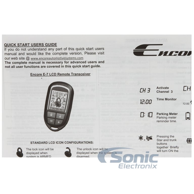 Encore ENC-E4 2-Way Alarm Combo Image 11