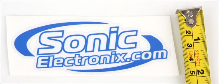 Sonic Electronix Logo Sticker (Blue/Small) Image 3