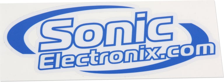 Sonic Electronix Logo Sticker (Blue/Medium) Image 1