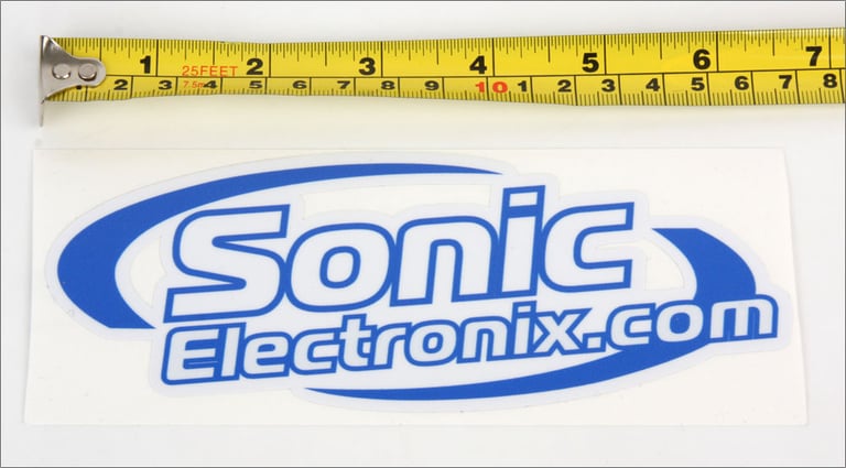 Sonic Electronix Logo Sticker (Blue/Medium) Image 2