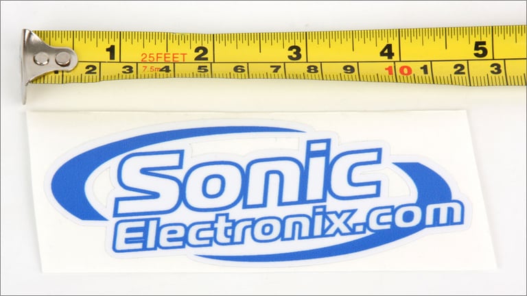 Sonic Electronix Logo Sticker (Blue/Small) Image 2