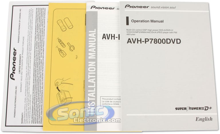 Pioneer AVH-P7800DVD Image 15