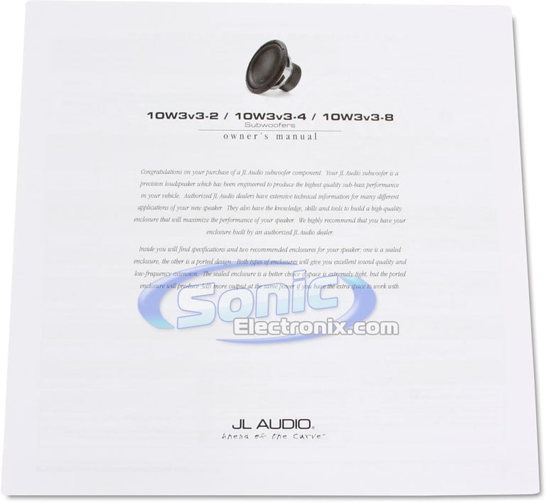JL Audio 10W3v3-8 Image 4