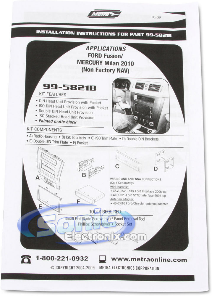 Metra 99-5821B Dash Kit Image 2