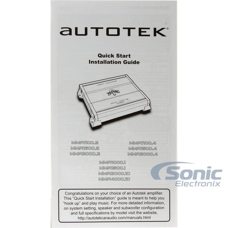 Autotek MMA2000.2 LIKE NEW DAMAGED PACKAGING Image 12