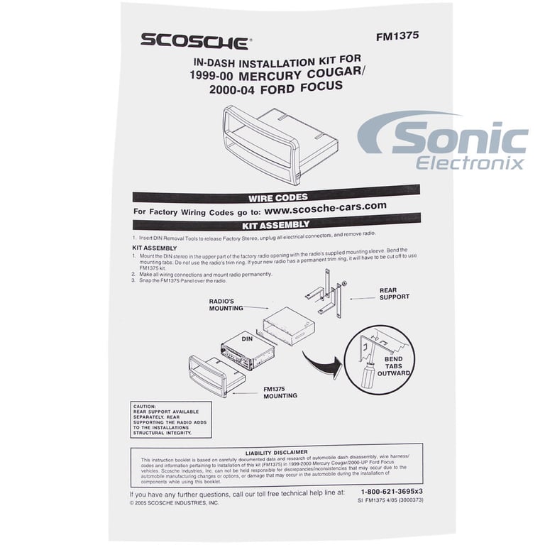 Scosche FM1375B / FM1375 Dash Kit Image 4