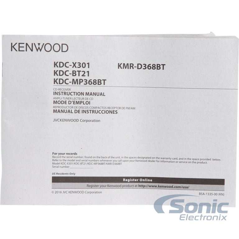 Kenwood KMR-D368BT Image 7