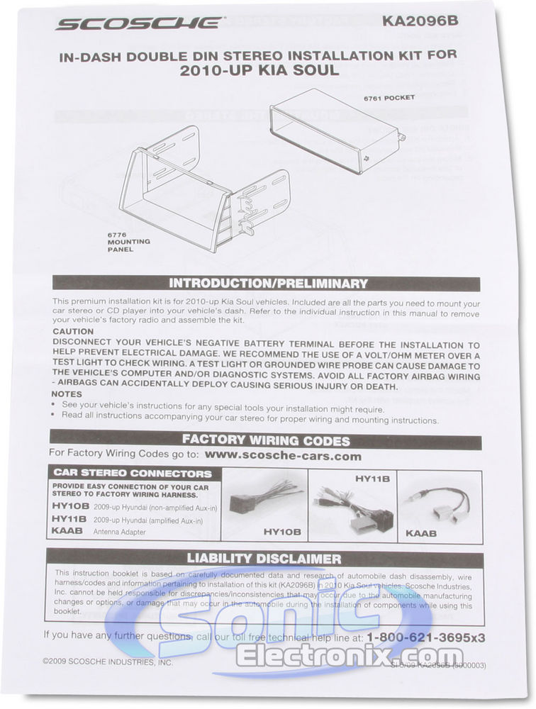 Scosche KA2096B / KA2096 Image 2