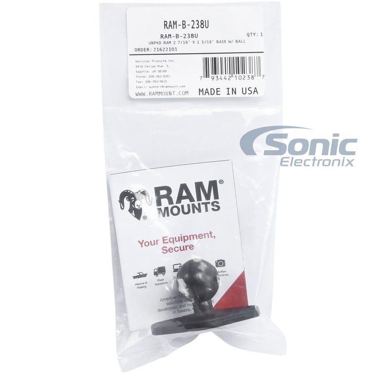RAM Mount Diamond Ball Base (RAM-B-238U) Image 6