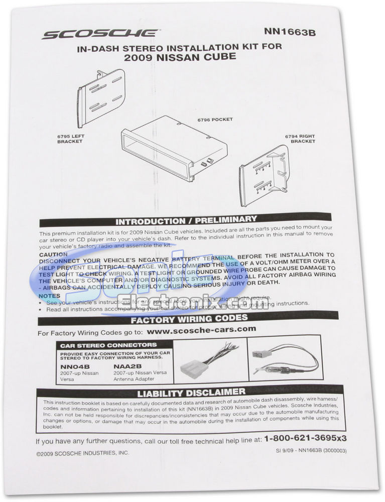Scosche NN1663B Dash Kit Image 3