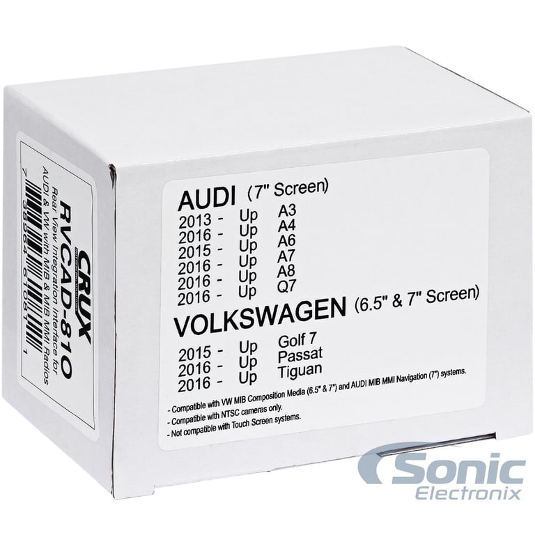 Crux RVCAD-81O Backup Camera Interface Volkswagen w/ MIB/MIB MMI Systems Image 6