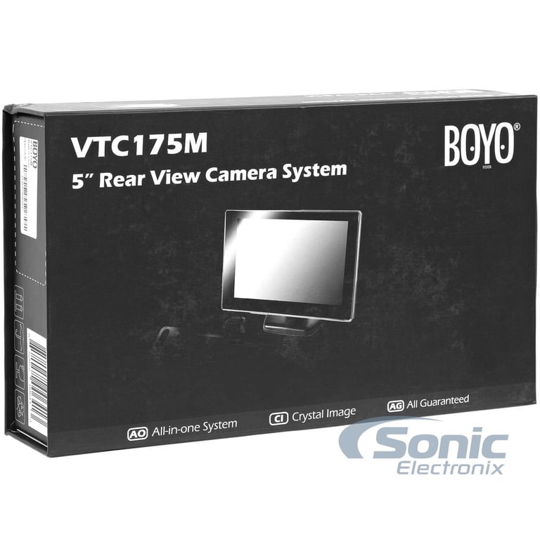 5" Rear View Monitor & License Plate Camera Image 4