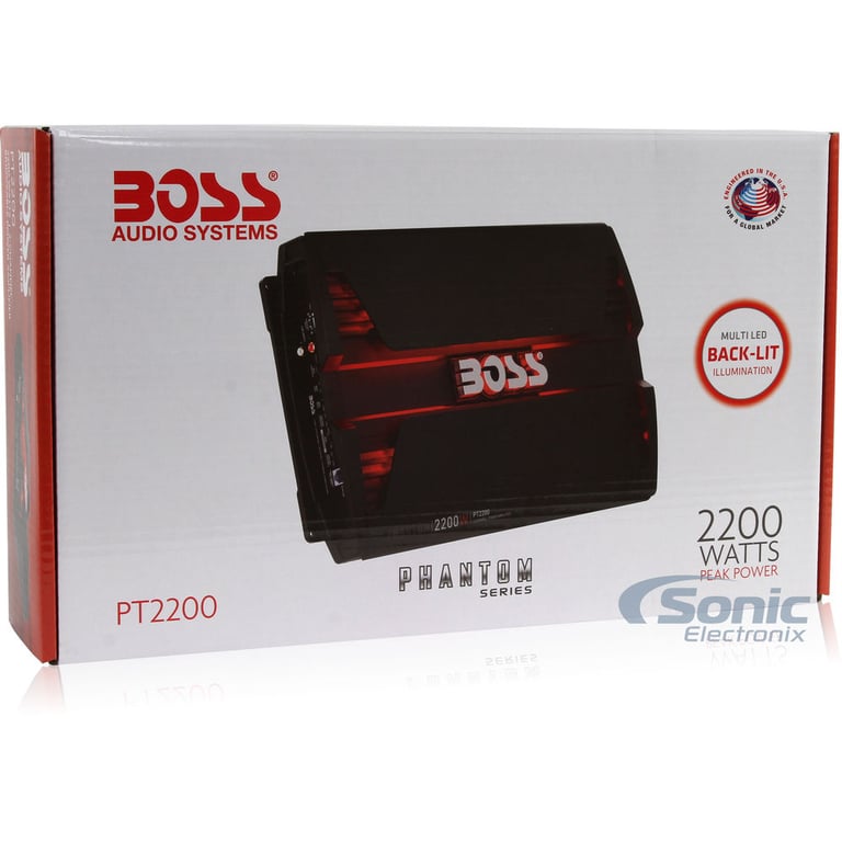 Boss PT2200 Amplifier + Complete 4 AWG Amp Kit Image 10