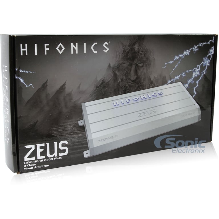 Hifonics Zeus ZRX2416.1D + 100% OFC 1/0 AWG Amp Kit Image 8