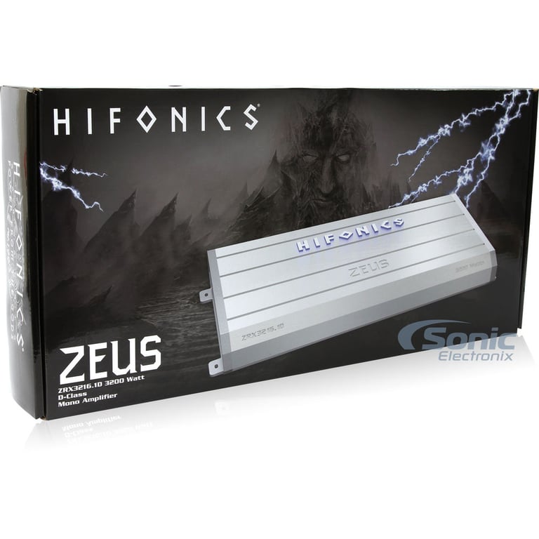 Hifonics Zeus ZRX3216.1D + 100% OFC 1/0 AWG Amp Kit Image 9
