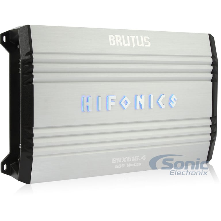 Hifonics Brutus BRX616.4 Amplifier + Complete 4 AWG Amp Kit Image 3