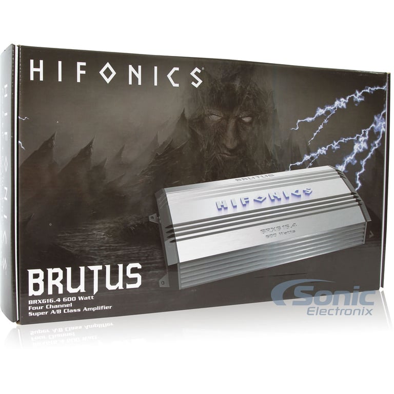 Hifonics Brutus BRX616.4 + 100% OFC 8 AWG Amp Kit Image 7
