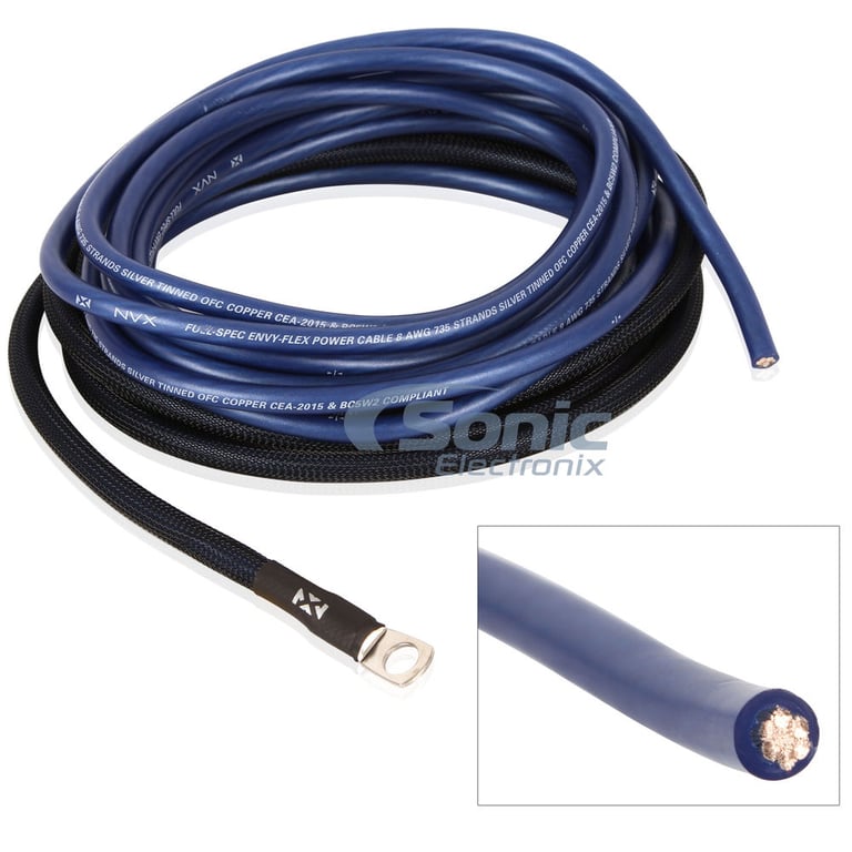 Hifonics Brutus BRX616.4 + 100% OFC 8 AWG Amp Kit Image 13