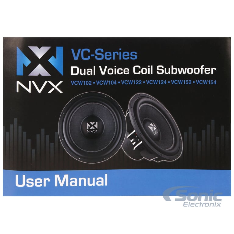 NVX VCW124 with Ported Enclosure + Speaker Wire Image 8