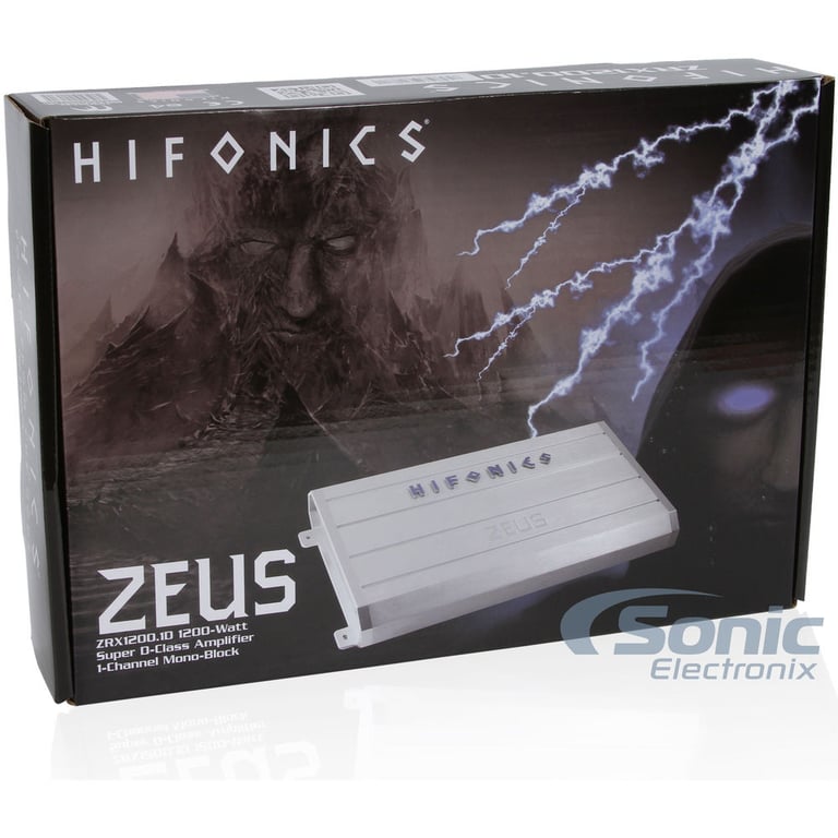 Hifonics Zeus ZRX1200.1D + Complete 4 AWG Amp Kit Image 6
