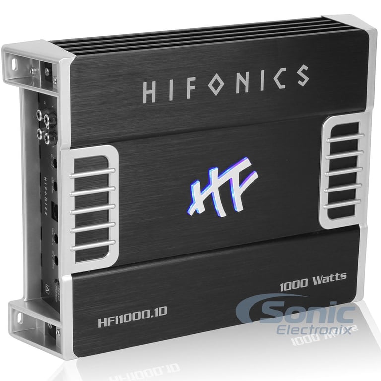 Hifonics HFi1000.1D + Complete 4 AWG Amp Kit Image 2