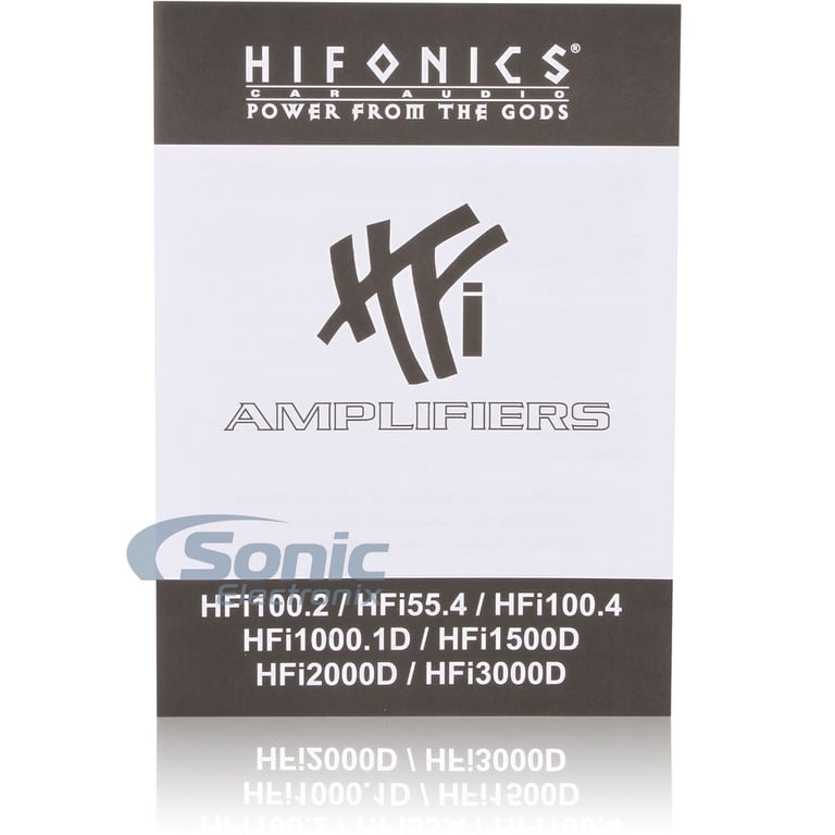 Hifonics HFi1000.1D + Complete 4 AWG Amp Kit Image 12