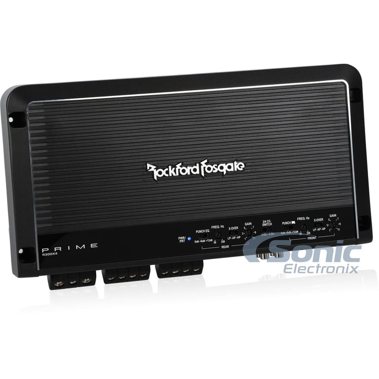 Rockford Fosgate Prime R300X4 + Complete 4 AWG Amp Kit Image 4