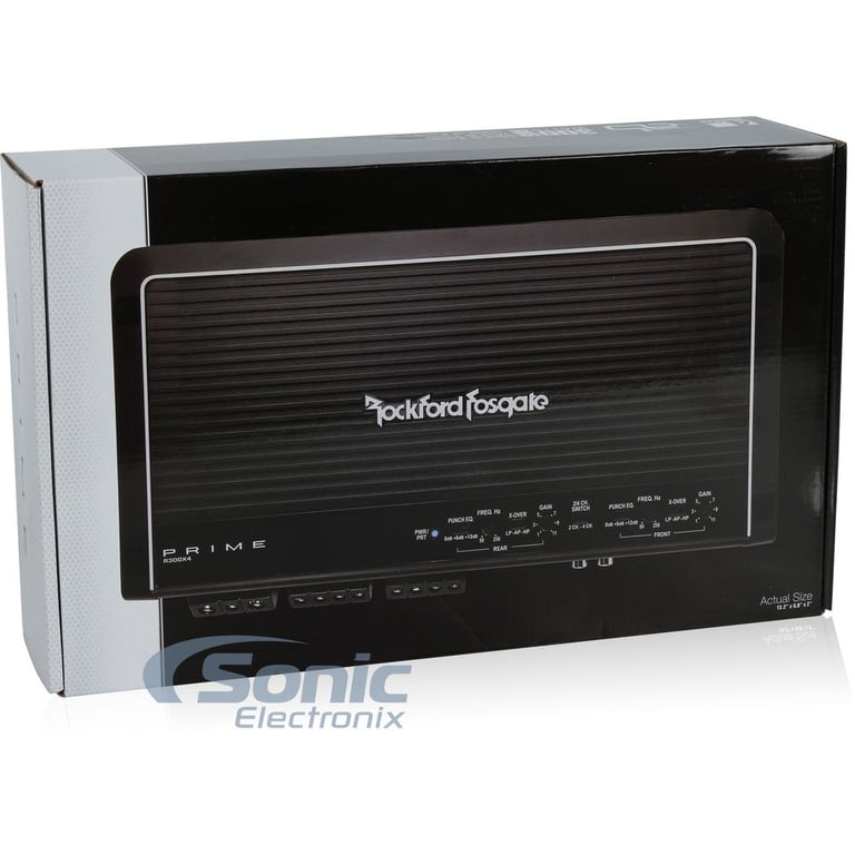 Rockford Fosgate Prime R300X4 + Complete 4 AWG Amp Kit Image 5