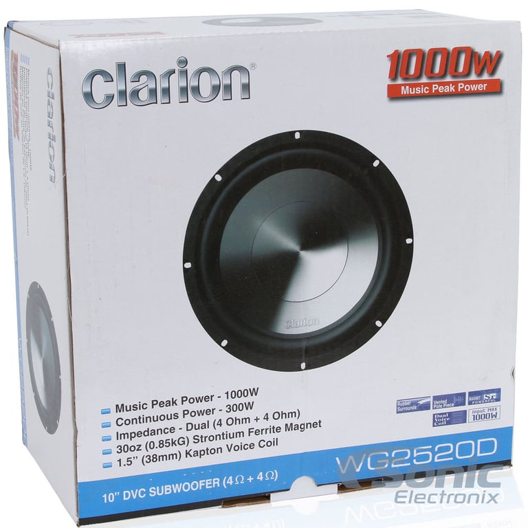 Clarion WG2520 + Sealed Enclosure Image 5
