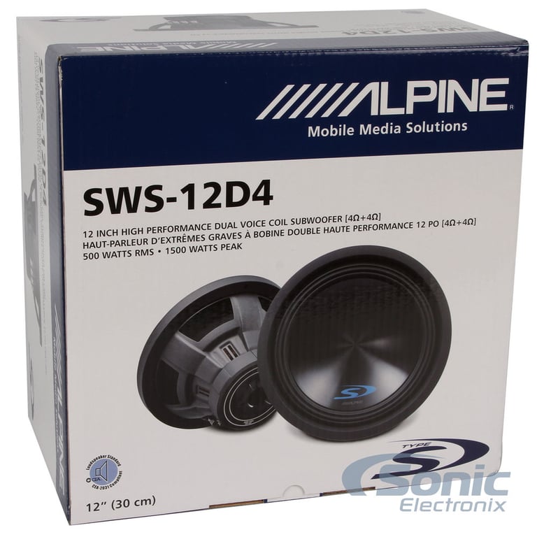 Alpine S-W12D4 with Sealed Enclosure Image 13