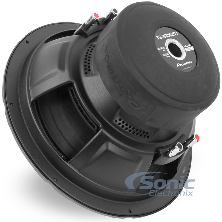 12" Pioneer TS-W3003D4 Subwoofer + Ported Enclosure and Speaker Wire Image 4
