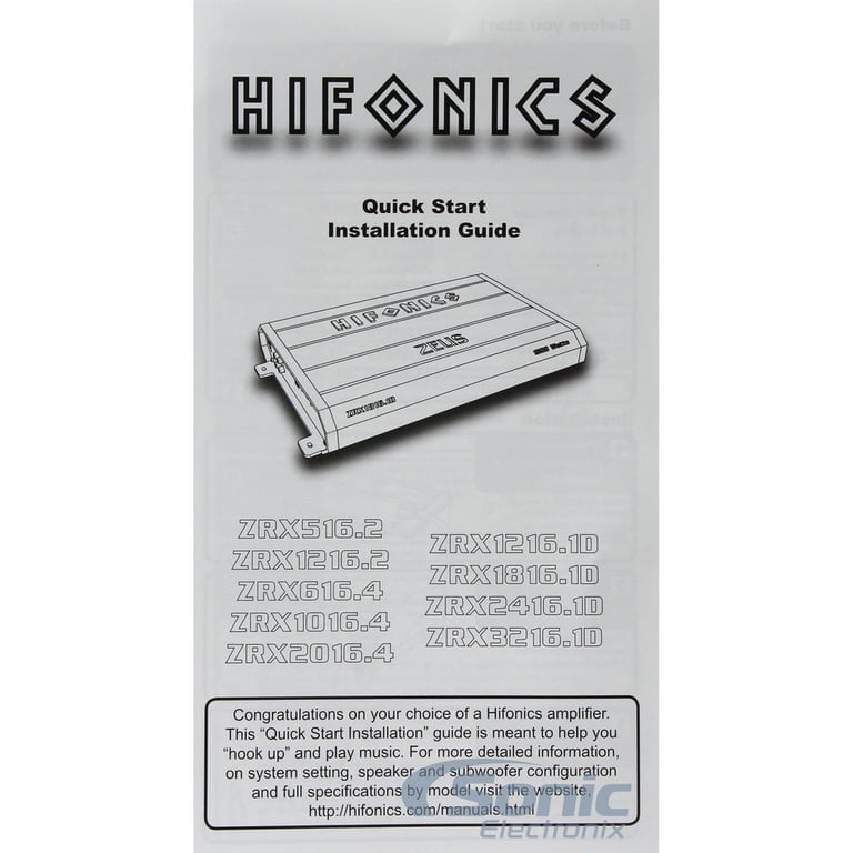 Hifonics Zeus ZRX1216.1D + Complete 4 AWG Amp Kit Image 7