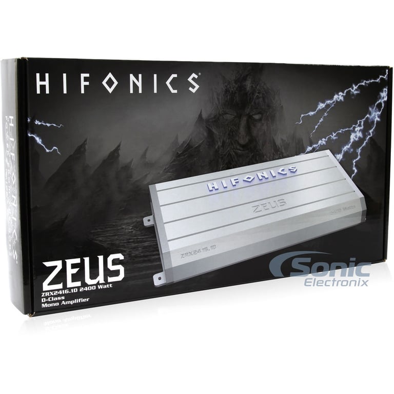 Hifonics Zeus ZRX1216.1D + Complete 4 AWG Amp Kit Image 8