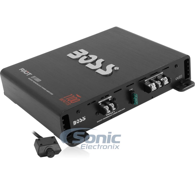 Boss R1100M Amplifier + Complete 8 AWG Amp Kit Image 2