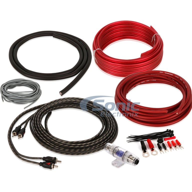 Boss R1100M Amplifier + Complete 8 AWG Amp Kit Image 10