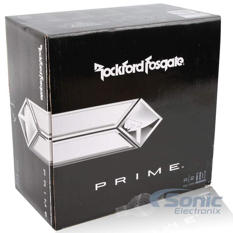 10" Rockford Fosgate Prime R2D4-10 + Sealed Enclosure and Wire Image 5