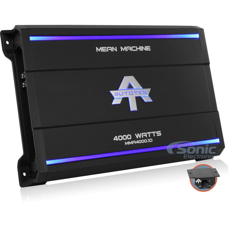 Autotek MMA4000.1D + Complete 4 AWG Amp Kit Image 2