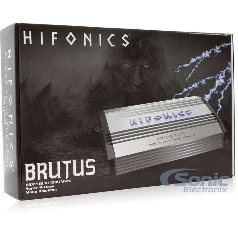 Hifonics Brutus BRX1516.1D + Complete 4 AWG Amp Kit Image 12