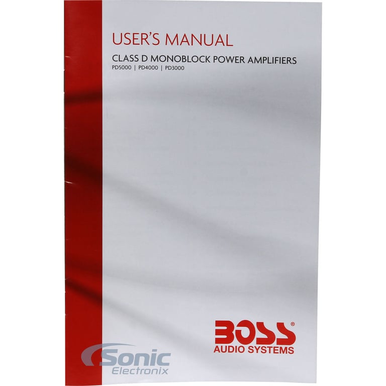 Boss PD3000 Amplifier + Free Complete 4 AWG Amp Kit Image 7