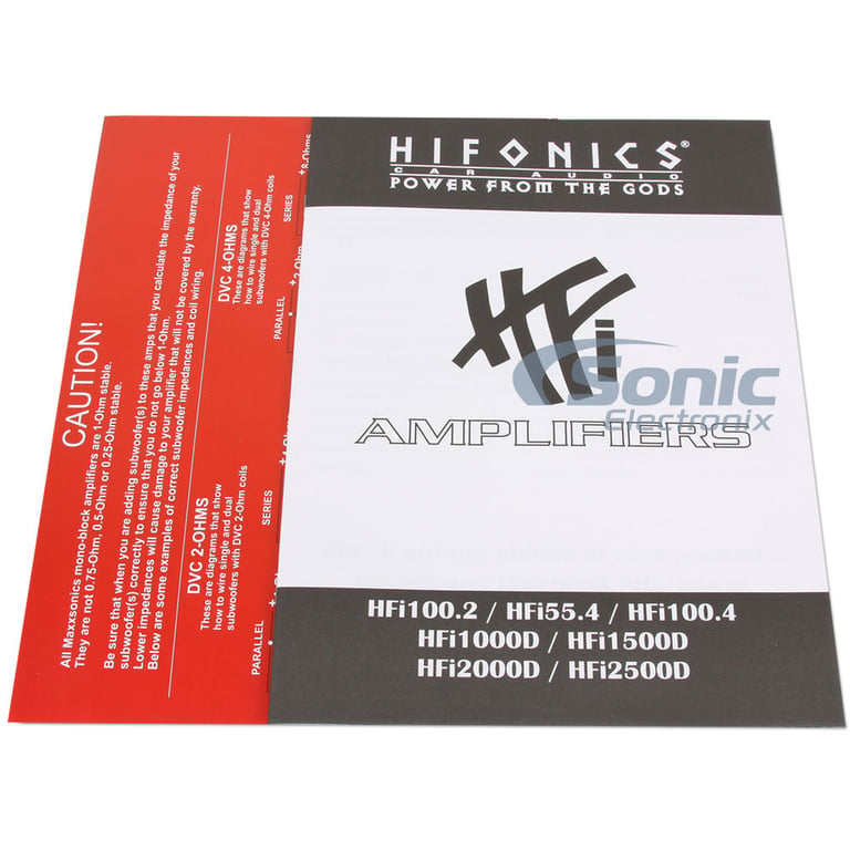 Hifonics HFi1500D 1500W RMS Amplifier + Complete 4 AWG Amp Wiring Kit Image 15