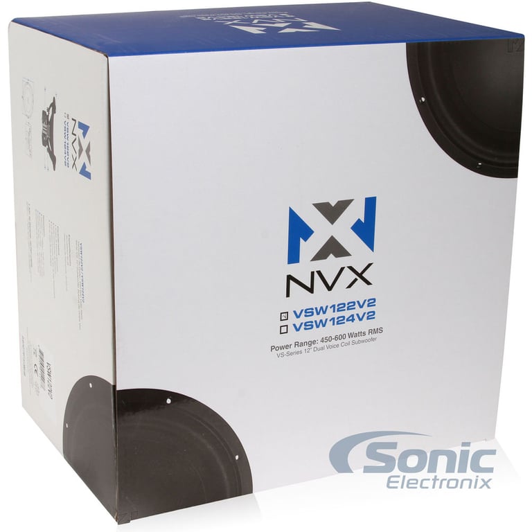 12" NVX VSW122v2 Subwoofer  + Sealed Enclosure + FREE Speaker Wire Image 9