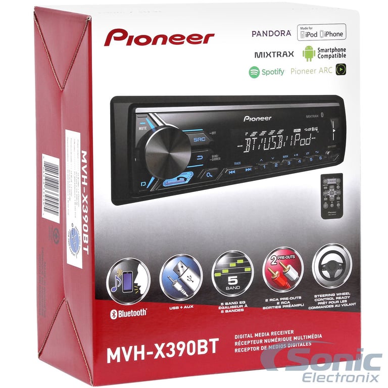 Pioneer MVH-X390BT (Free Upgrade to New Model - MVH-S300BT) Image 6