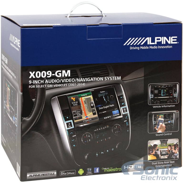 Alpine X009-GM In-Dash Restyle System Image 10