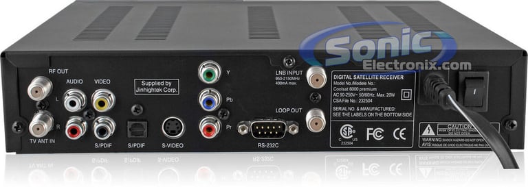 Coolsat 6000 Premium (BLACK) Open Box Image 16