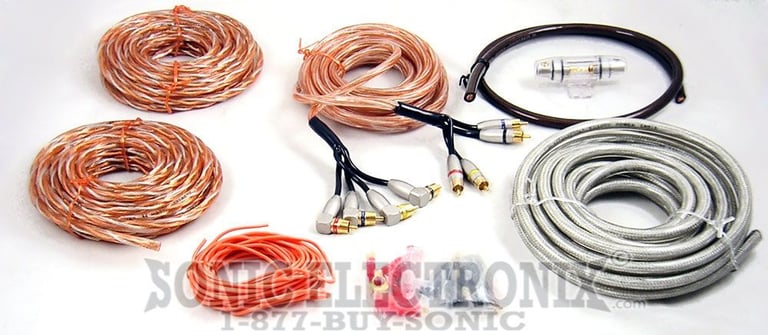 Alphasonik PAK3 4 Gauge, 4-Channel Amp Kit Image 1