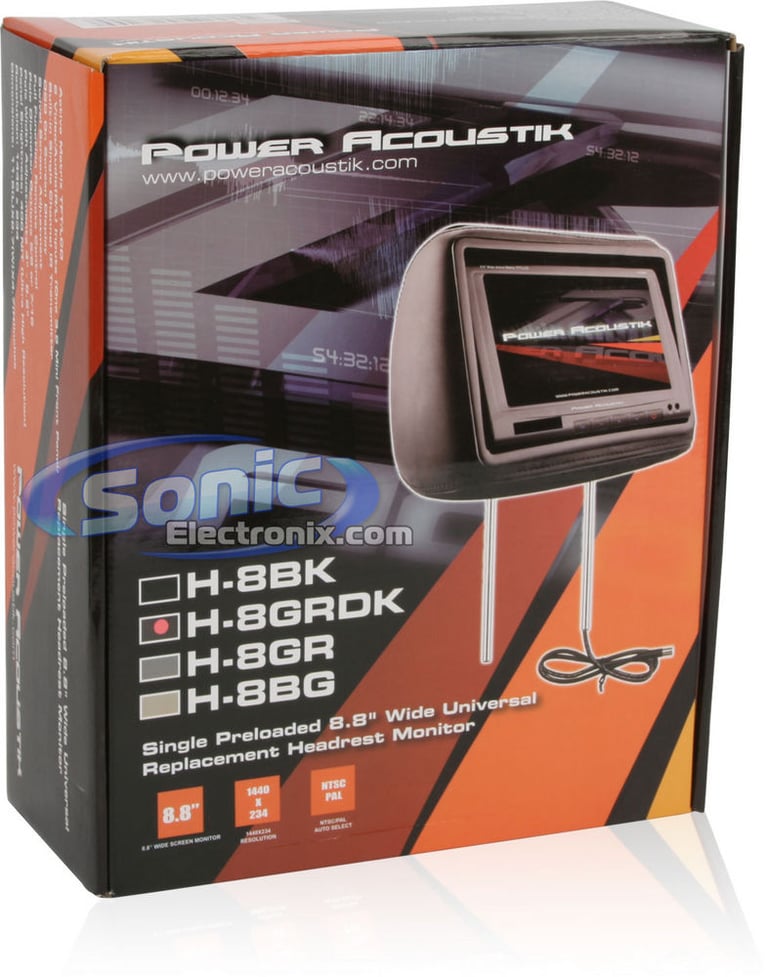 Power Acoustik H-8GRDK (Dark Gray) Image 9