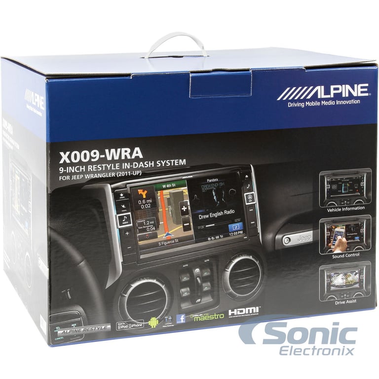 Alpine X009-WRA 9" Restyle In-Dash System for Jeep Wranglers Image 10